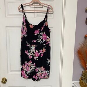 Torrid size 1 Black Floral romper.